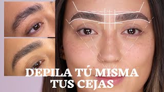 EXPERTO EN CEJAS TE ENSEÑA A DEPILAR TUS CEJAS COMO UN PRO DESDE CASA [upl. by Imogen253]