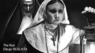 The Nun  La Monja  Pelicula 2018 I Dibujo REALISTA A CARBON Y GRAFITO 65 Horas [upl. by Llehsyar]