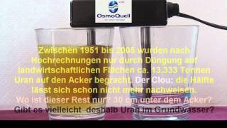 Wassertest  Elektrolyse  Leitungswasser  OsmoQuell  Osmose Filter [upl. by Yennek996]