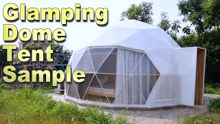 Luxury Glamping Dome with Bathroom [upl. by Nysila]