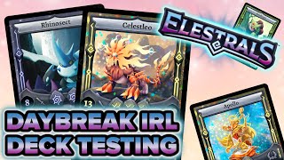 LIVE ELESTRALS PLAYTESTING DAYBREAK DECKS  THE DECKHEADS PLAY AGAIN  ft TrainerTales [upl. by Ilrahs]