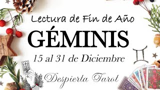 GÉMINIS ♊ Conoces a alguien Seguridad y Autoestima 15 al 31 de Diciembre tarot horoscopo [upl. by Gregoor]