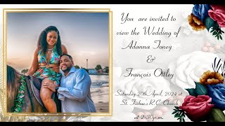 Wedding Ceremony of Adanna Toney amp Francois Ottley [upl. by Aznerol]