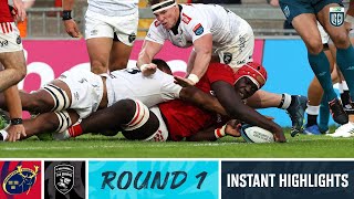 Munster v Hollywoodbets Sharks  Instant Highlights  Round 1  URC 202324 [upl. by Gambrill]