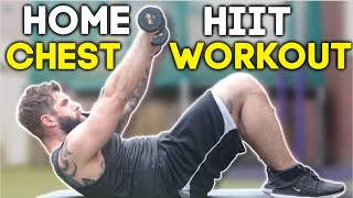 Dumbbell Chest Workout At Home 15 min HIIT workout [upl. by Hanas]