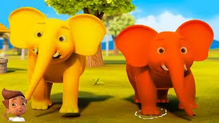 Ek Mota Hathi একটি মোটা হাতি Kalu Madari Aaya  More Bangla Nursery Rhymes and Cartoon [upl. by Ohara]