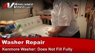 Kenmore Washer Repair  Does Not Fill Fully  11026892682 [upl. by Ateikan]