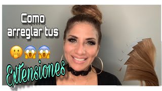 Pegamento para extensiones de cabello en quot5quotminutos 😱🤩 TapeIn reusables [upl. by Ylliw]