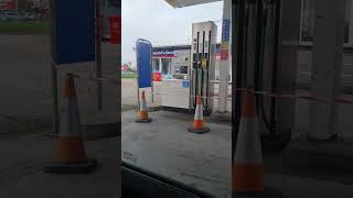 CAR CRASHED INTO TESCO PETROL PUMP OUCH [upl. by Llecrad]