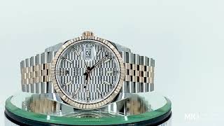 Rolex Datejust 126231 Silver Motif Dial [upl. by Ahsitnauq303]