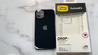 OtterBox Symmetry Clear Series Case for iPhone 1212 Pro Unboxing and Review [upl. by Alatea]