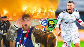 Das krasseste Derby in Polen 🇵🇱😱  Stadionvlog vom Rasen  Podolski lädt mich ein ⚽️  ViscaBarca [upl. by Loseff]