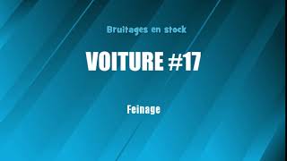 VOITURE 17 Freinage bruitage gratuit [upl. by Wassyngton]