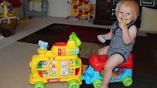 VTech SittoStand Alphabet Train Playtime Review [upl. by Walter541]