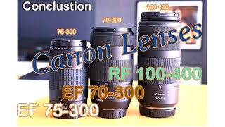 Canon lenses  RF 100400 EF 75300 EF 70300 canon canonr10 canonlens lenses [upl. by Isdnil]