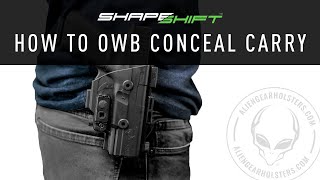 How to Use an OWB Holster for Concealed Carry [upl. by Gettings]