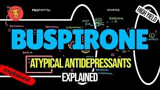 BUSPIRONE Mechanism of action Side effects Pharmacology [upl. by Roxi]