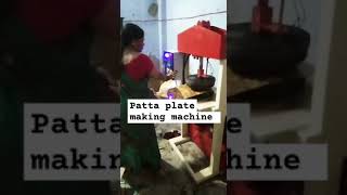 Patta plate making machine food machine construction experiment business [upl. by Soinski7]