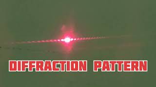 Cutting edge science  Diffraction pattern using Razors [upl. by Nnylyahs]