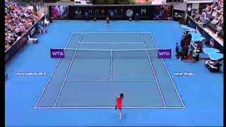 Klara Zakopalova VS Garbine Muguruza Hobart International 2014 Final  Match Highlights [upl. by Anih836]