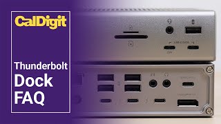 CalDigit Thunderbolt Docks  FAQ  Monitors Power Delivery Linux [upl. by Goltz]