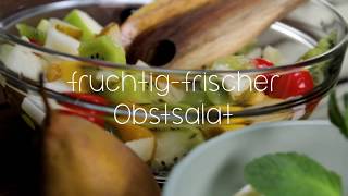 Frischer Obstsalat  fruchtig amp erfrischend [upl. by Aramot]