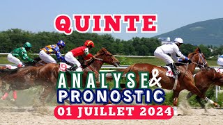 Analyse du quinte du 01 JUILLET 2024  Pronostic quinte du jour [upl. by Udenihc825]