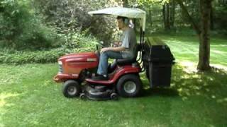 Mowing with the Craftsman DLT 2000 Lawn Tractor [upl. by Annahsar448]