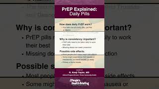 How does daily PrEP work What are some potential side effects 🤔 [upl. by O'Carroll23]