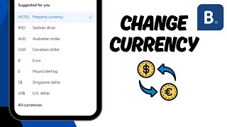 How to Change Currency on Bookingcom [upl. by Normak456]