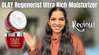 OLAY Regenerist Ultra Rich Moisturizer REVIEW  OLAY night cream  Ingredients disclosed [upl. by Donn]