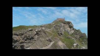 The 237 step climb to the hermitage  San Juan de Gaztelugatxe Euskal Herria Spain [upl. by Osrick]