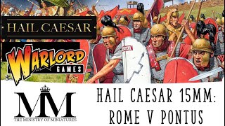 Hail Caesar 2nd Edition Rome vs Pontus Mithridatic War warlordgames hailCaesar [upl. by Aihsenod]