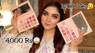 12K Eyeshadow Palette VS 4K Eyeshadow Palette  Dupe Of Huda Beauty Nude Eyeshadow Palette [upl. by Jamil]