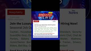 Hotel Jobs Openings In UAE shorts jobinuae job vacancy dubaicareers hiringnow ytshortsvideo [upl. by Thom]