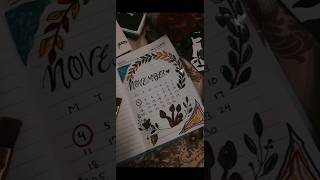 NOVEMBER🤍 CALLIGRAPHY 🗓 calendar lettering shorts viral trending art asthatic [upl. by Adneram]