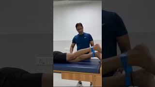 LOOP BAND ACL REHAB EXERCISE acl aclrecovery kneeinjury kneepain acltear mcl loopband ACL 24 [upl. by Naid]