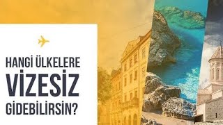 2024 Vizesiz Gidilebilecek Ülkeler Listesi  Vize İstemeyen Ülkeler [upl. by Karine641]