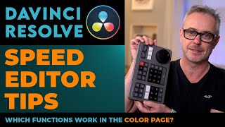 Speed Editor QUICK tips PLUS  can I use it in the Color Page speededitor [upl. by Leduar]