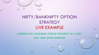 Nifty Calendar Spread startegy  Easy Earn  Hindi [upl. by Grace]