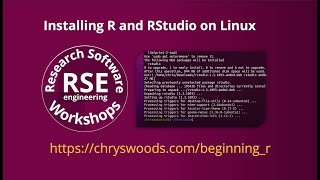 Installing R and RStudio on Linux [upl. by Ferdie]