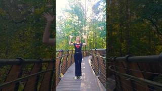 Forest dance tutorial 🌞✅tutorial dancer 80smusic dance forest sport positive shine shorts [upl. by Eaver]