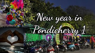 New year 2024 celebration in Pondicherry 🌊 Day 1 [upl. by Marillin]