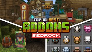 Top 10 Best Addons for Minecraft Bedrock 121 NEW UPDATE [upl. by Farlay]