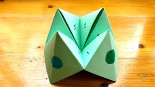 How to make a paper fortune teller or chatterbox [upl. by Anoli]