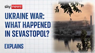 Ukraine war The Sevastopol strike explained [upl. by Nahsaj]