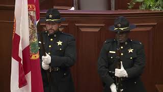 LCSO Honor Guard at the Florida Senate President Designation Ceremony [upl. by Dewain]