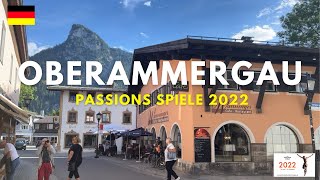 A walk in Downtown Oberammergau  Passion Play 2022 [upl. by Leno]