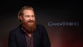 Kristofer Hivju aka Tormund on Game of Thrones Season 8 [upl. by Semyaj]