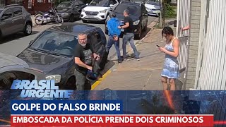 Polícia faz emboscada e prende dois golpistas em flagrante  Brasil Urgente [upl. by Dahij]